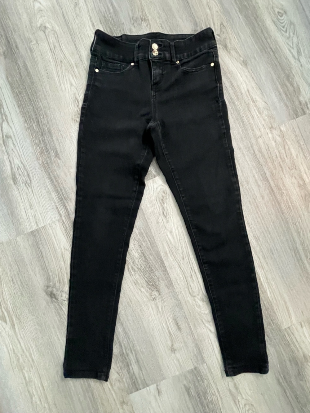 Anne Klein Black Pants with Gold Logo
